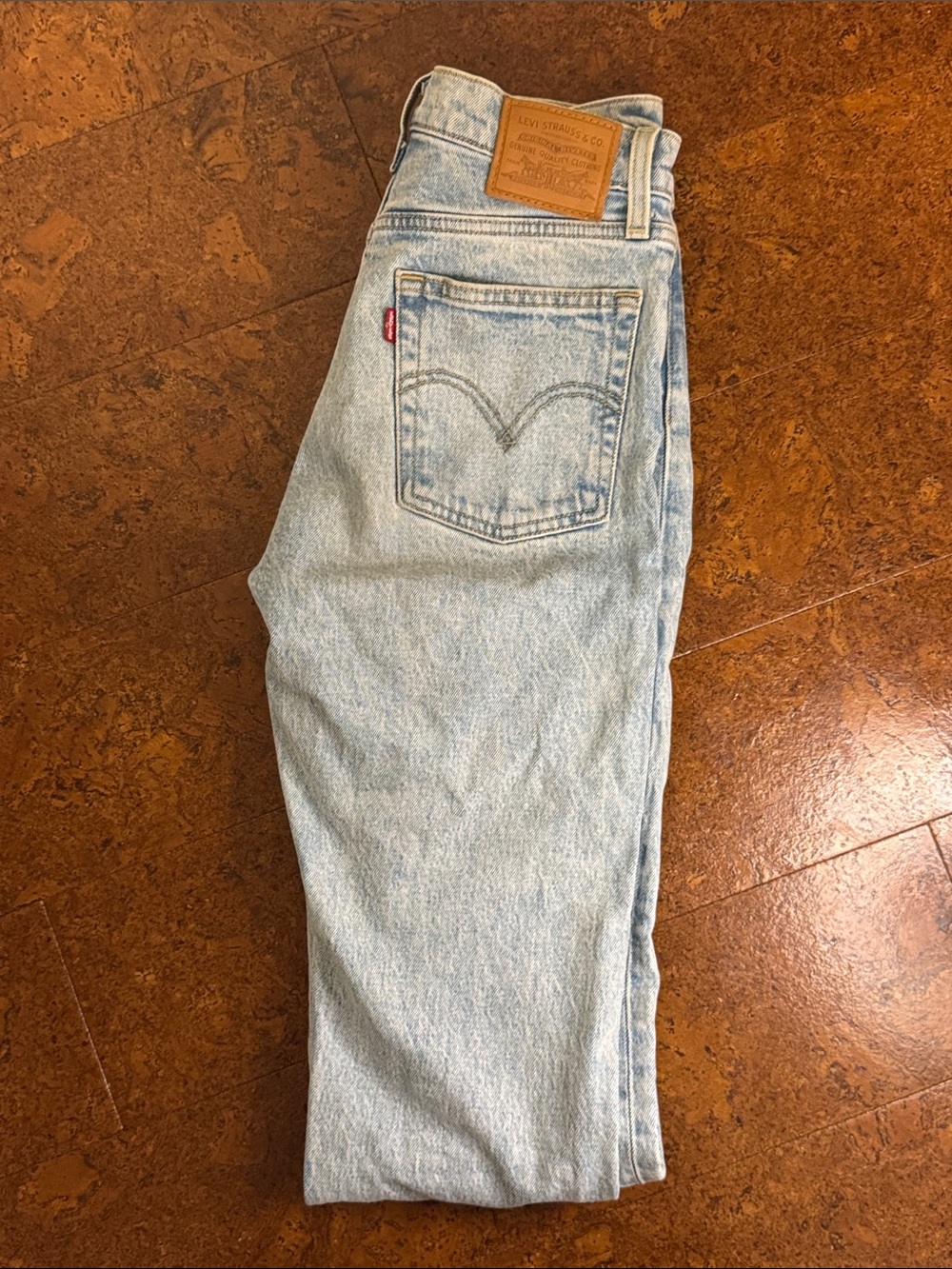 Levi's Wedgie Fit Light Blue Vintage-Inspired Straight Jeans